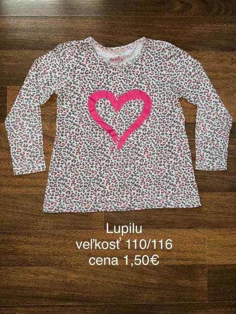 Tričká dlhý rukáv, 116