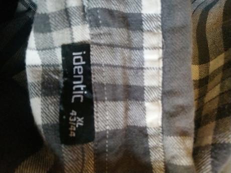 Pánska sivá károvaná košeľa, identic, xl/xxl, xl