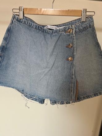 Zara rifľový skort, zara,m