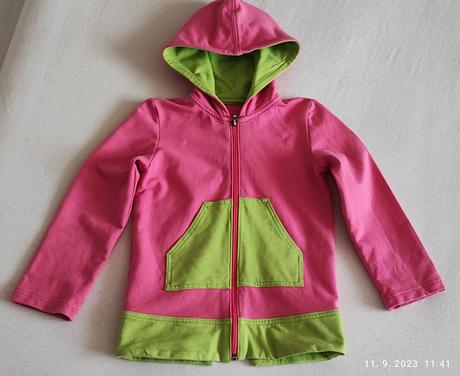 Mikina na zips bambula, 110
