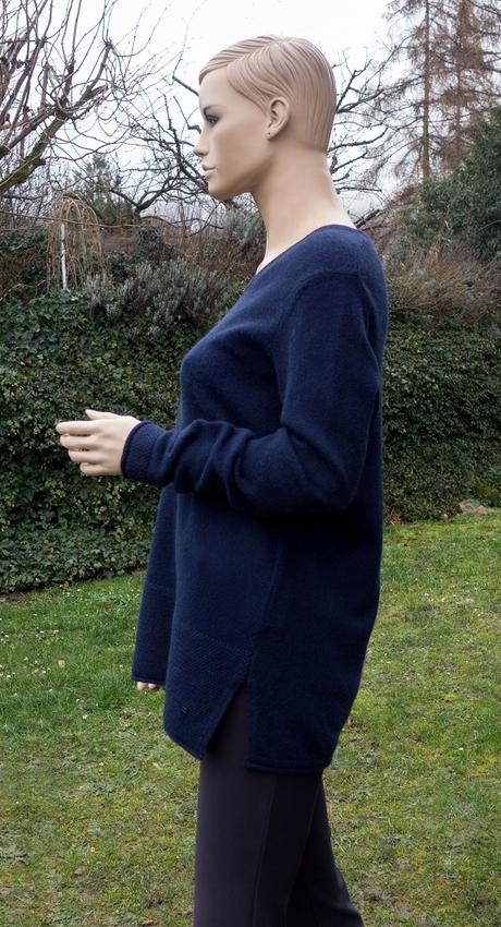 Olsen tmavomodrý teplý a mäkký pulóver, l