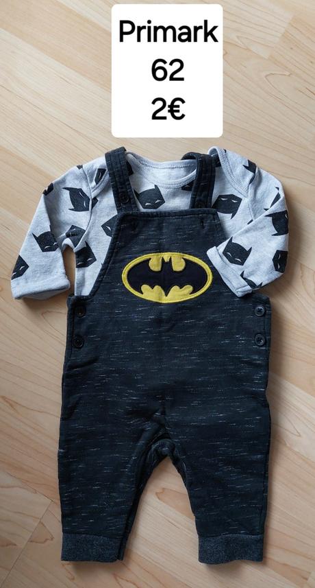 Súprava trakače a body batman, primark,62