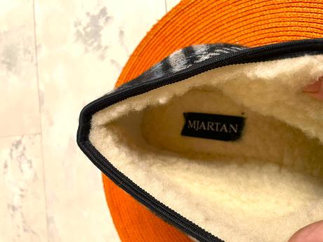 Seniorské vysoké papuče zatepl.ovčou vlnou, 43