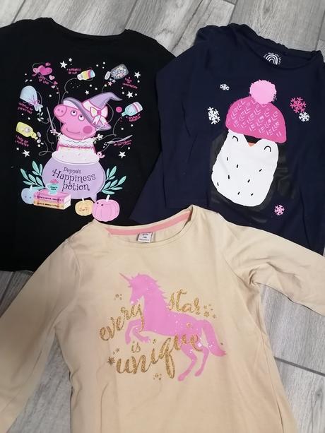 3x tričko s dlhým rukávom - 110/116, dopodopo,110