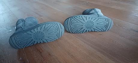 Kožené snehule classic ugg šede s prímesou vlny, ugg,40