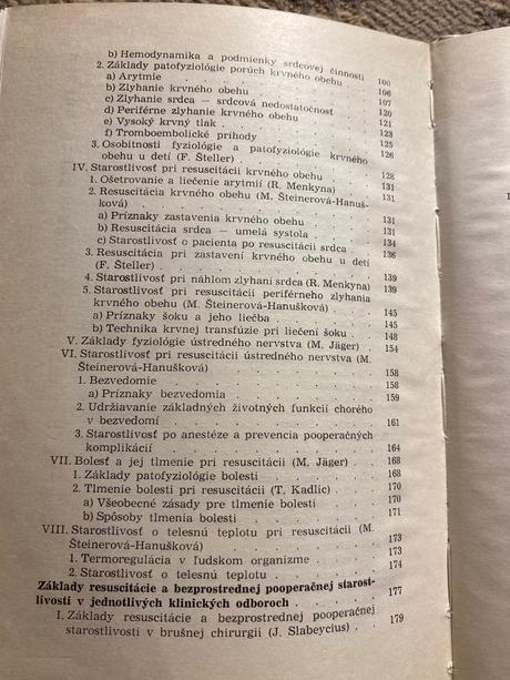 Resustitácia a pooperačná starostlivosť,