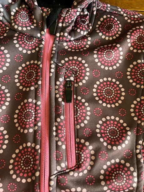 Softshellová outdoor bunda s mandalami 122/128, crivit,122