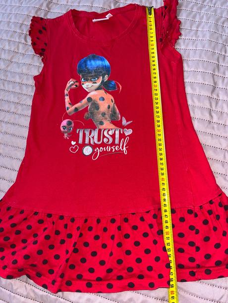 Tričkové šaty ladybug 122, disney,122