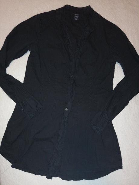 Gant dlhá čierna košeľa, gant,s