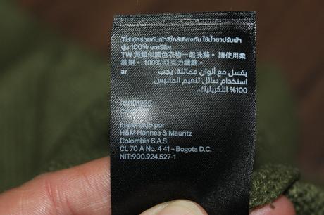 Khaki dámsky sveter h&m v. s, h&m,s