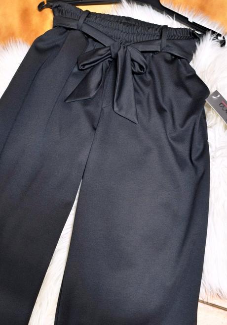 Módne dámske nohavice na gumu široké dole, m / s / xs