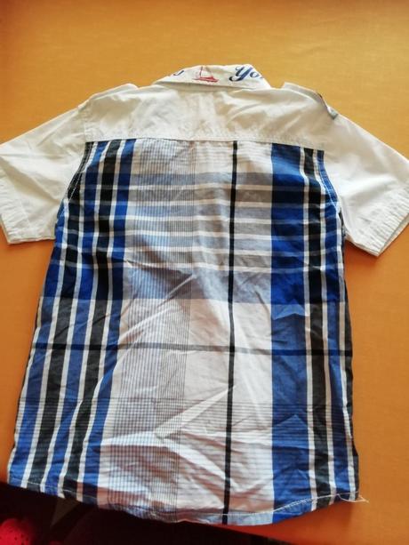 Chlapčenská košeľa č.134 krátky rukáv, 134