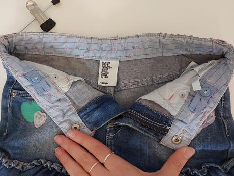 H&m rifľová sukňa 128 ako nová, h&m,128