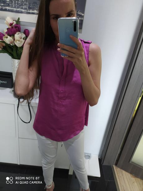 Italy cyklamenovy top,bluzka, s