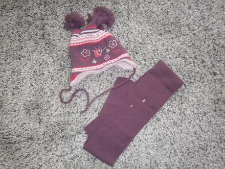 Čiapka + šál cca. 86/92, 86