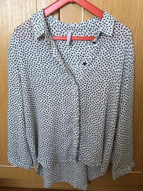 Vzorovaná blúzka, fishbone,m