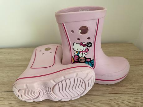 Crocs handle it rain boot svetloružové ľahučké gum, crocs,29