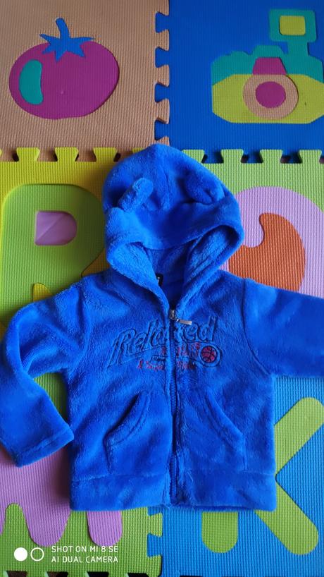 Flisova mikina s ušami, 80