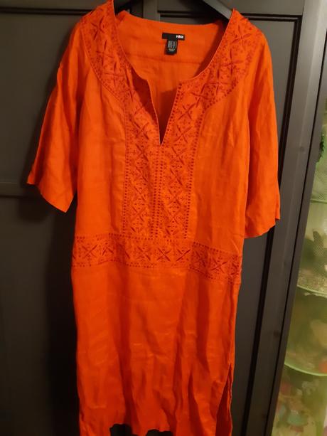 Hm saty lanove. indicky motiv, h&m,36