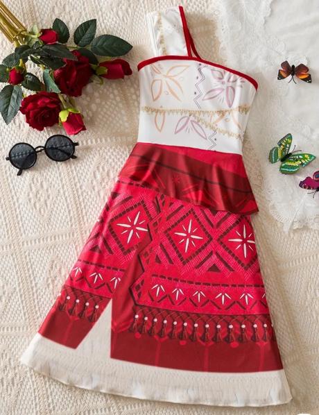 Moana vajana 2 šaty kostým, 