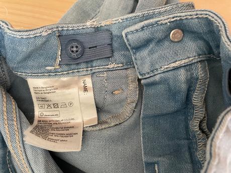 Šortky riflové 10 rokov, h&m,140