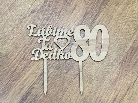 Personalizovaný zápich na tortu, 