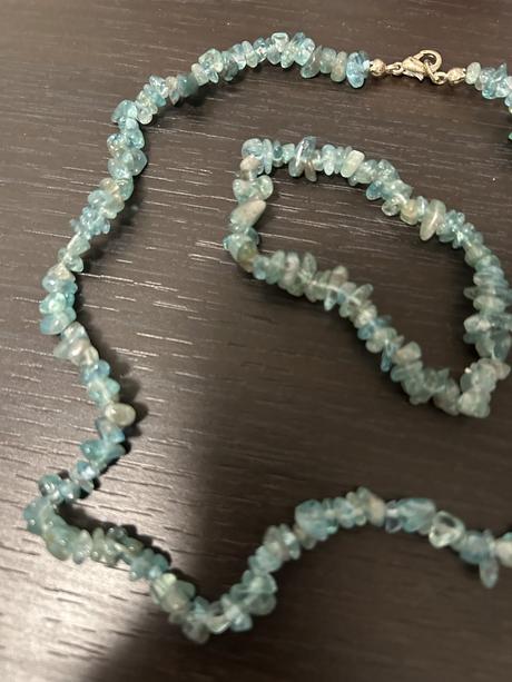 Súprava z polodrahokamu apatit- 2 ks,