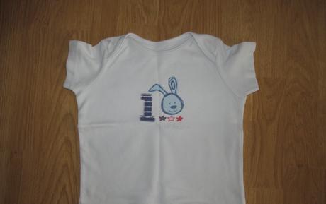 Biele tričko zo zajačikom,v.86-92, tcm,86