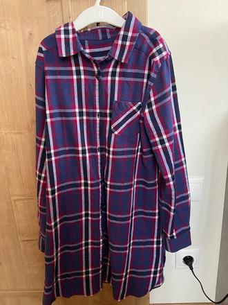 Predĺžená flanelová košeľa, tchibo,146