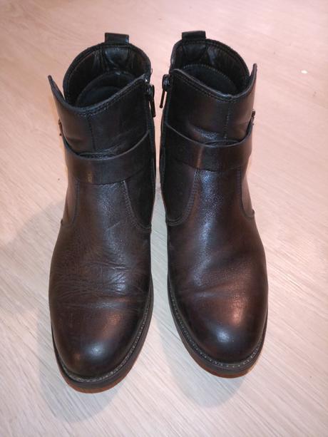 Kožené topánky čierne (zimné), 38