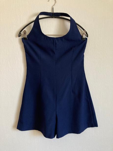 Modrý krátky overal xs, xs