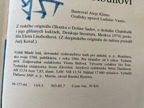 Rozprávka o deduškovi chabibullovi-prvé vyd.1984,