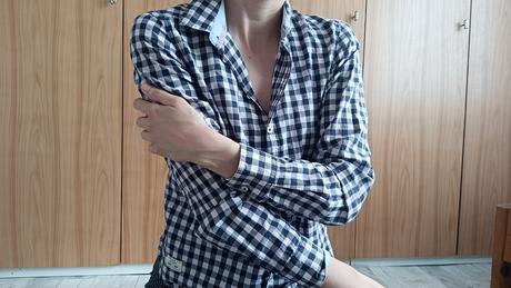 Dámska károvaná košeľa, gina,m