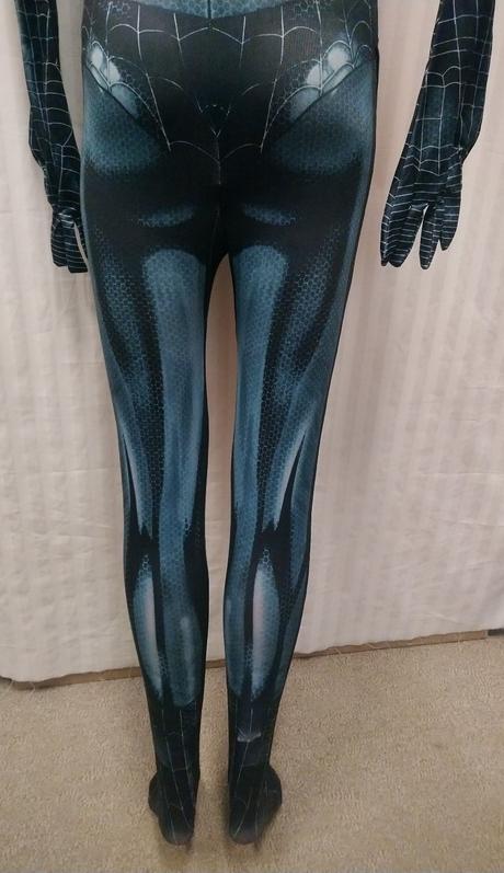 Kostým spider woman čierny, overal, xs, s, m, 