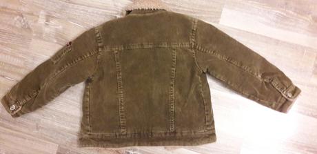 Menčestrová bundička darujem k nákupu, 98