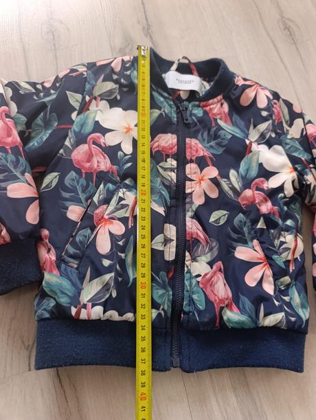 Kvietkovaná bomber bundička, reserved,98