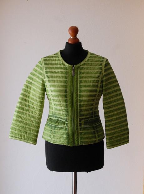 Ľahká a vzdušná prešívaná bunda v limetkovej farbe, s