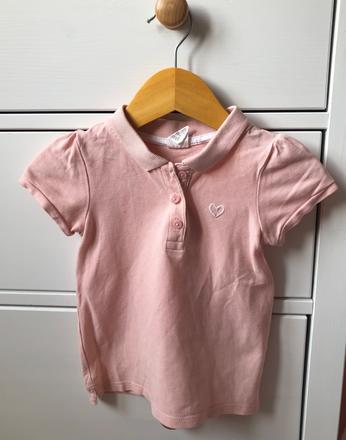 Bledoružové polo tričko h&m, 92, h&m,92