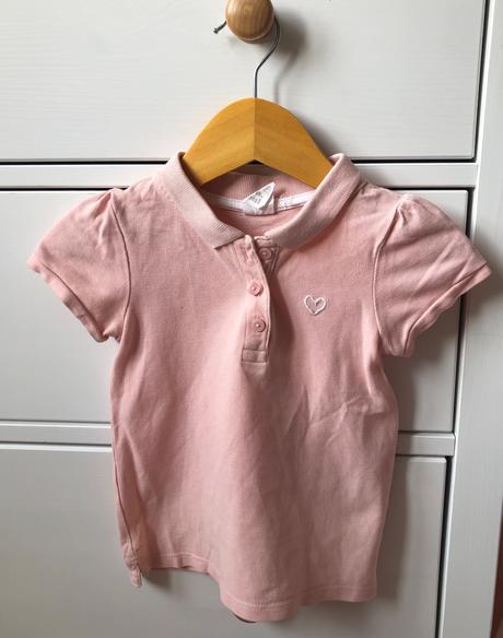 Bledoružové polo tričko h&m, 92, h&m,92