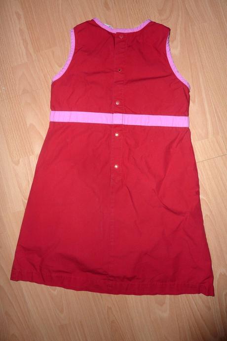 H&m červené šaty, v. 128/6-8r., h&m,128