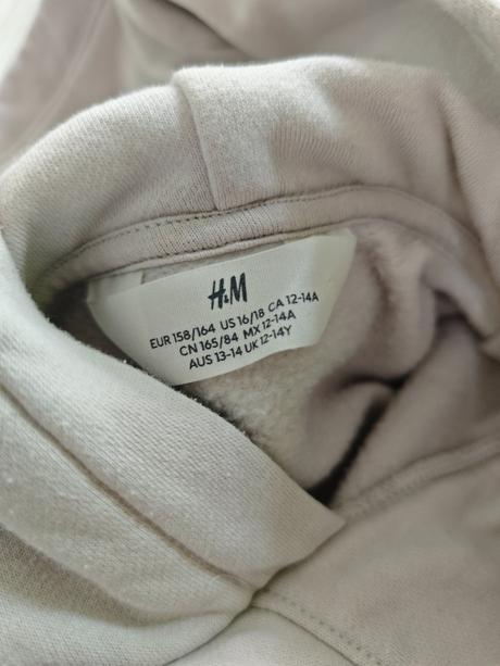 Krémová mikina, h&m,158