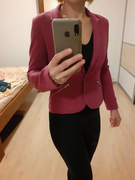 Ružové sako divided, h&m,m