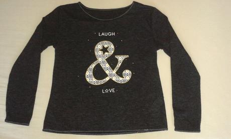 Dievč.tričko s dlhým rukávom., c&a,134