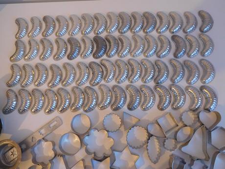 Mlynček na orechy + formičky, kovové, 