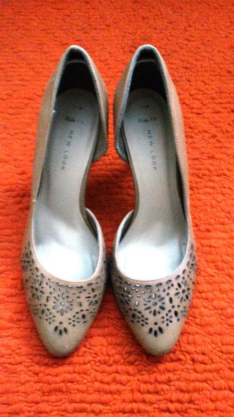 Kožené perforovane lodičky - new look, new look,40