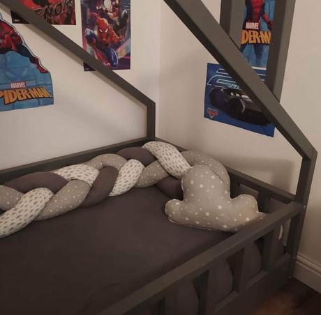 Detská posteľ s ohradkou, šírka (cm): 90,dĺžka (cm): 180