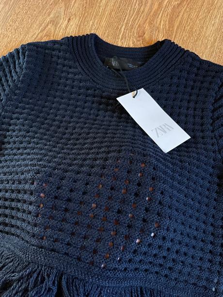 Svetrík so strapcami zara, zara,34 / 36 / s / xs