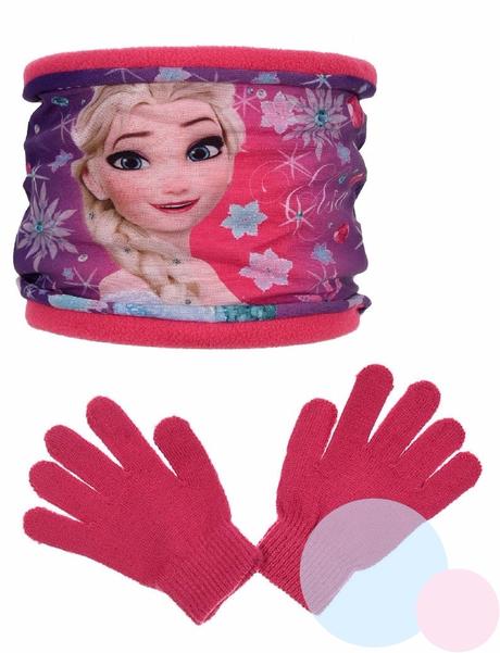 Nákrčník a rukavice frozen hq 4000 malinový, disney