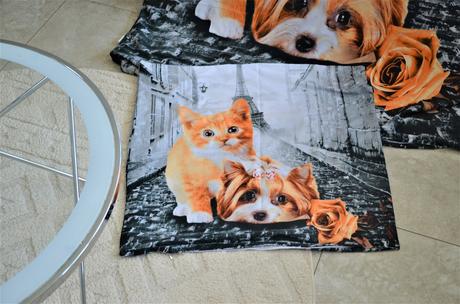 Posteľné obliečky-mačička+psík, 