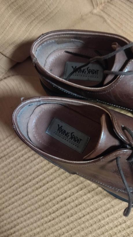 Pánske kožené spoločenské topánky, young spirit,41